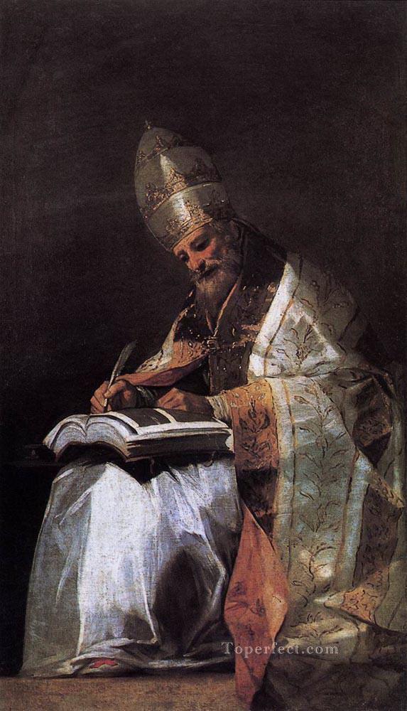 聖グレゴリオの肖像画 フランシスコ・ゴヤ油絵